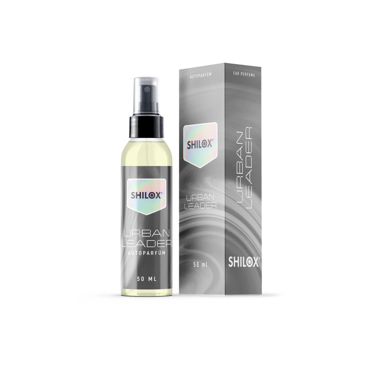 Autoparfüm Urban Leader 50 ml, inspiriert von Bottled Boss, auf weißem Hintergrund