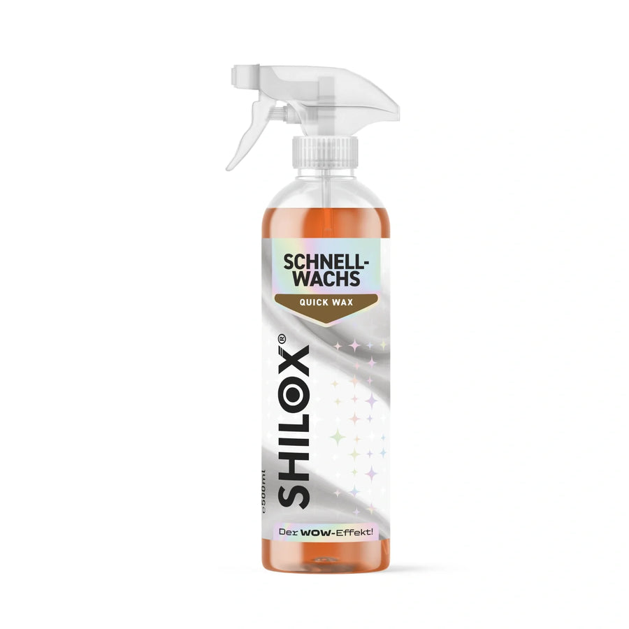 SHILOX Gyorswax 500 ml-es szórófejes flakonban, fehér háttéren.
