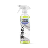 SHILOX Kárpittisztító 500 ml-es szórófejes flakonban, fehér háttéren.